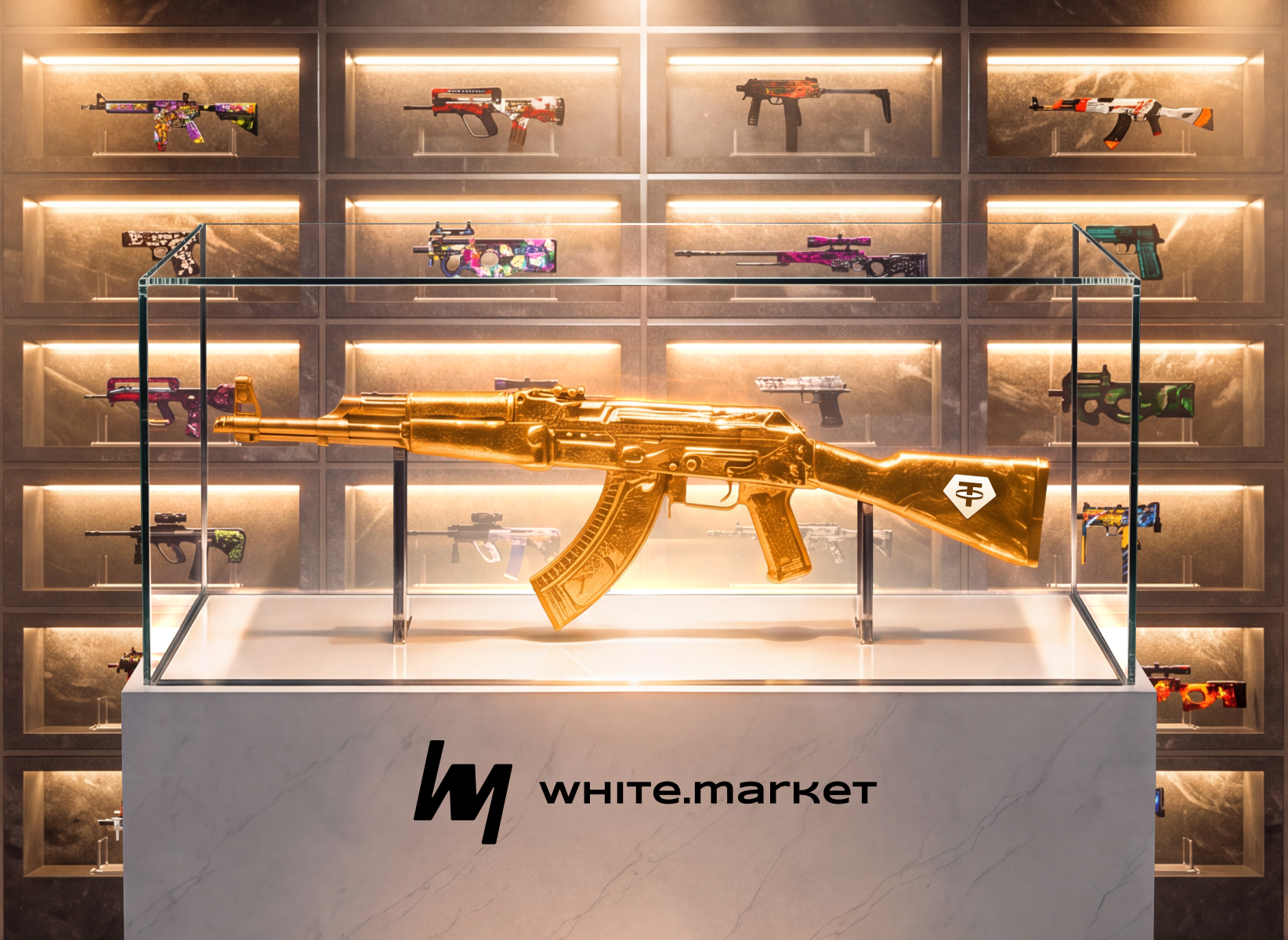 white.market x Tether : купуй скін від $ 5 — забирай $ 25 назад
